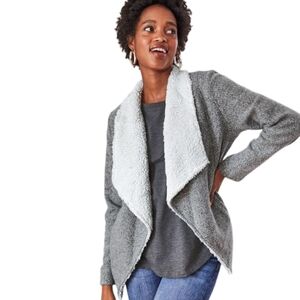 Faux Shearling Cardigan